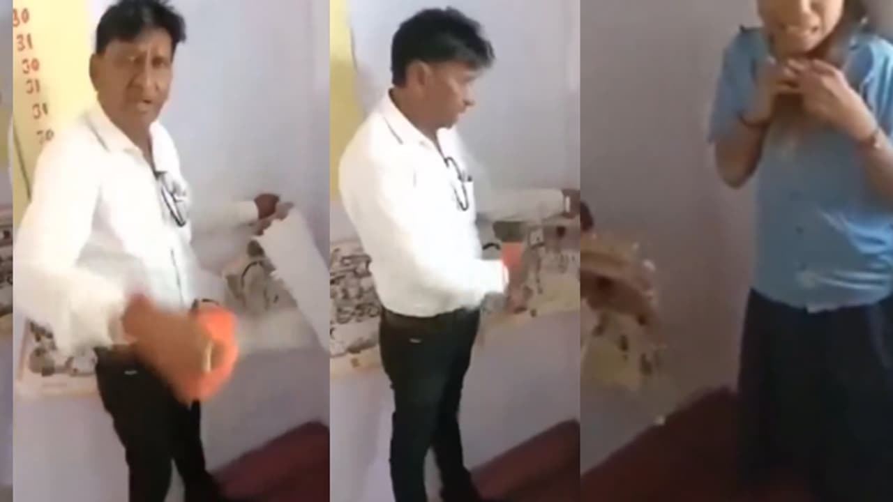 drunk teacher cuts girls hair 