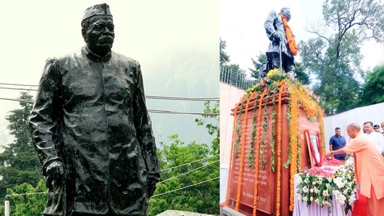 CM Yogi Adityanath paid tribute to Pandit Govind Vallabh Pant CM Yogi Adityanath paid tribute to Pandit Govind Vallabh Pant