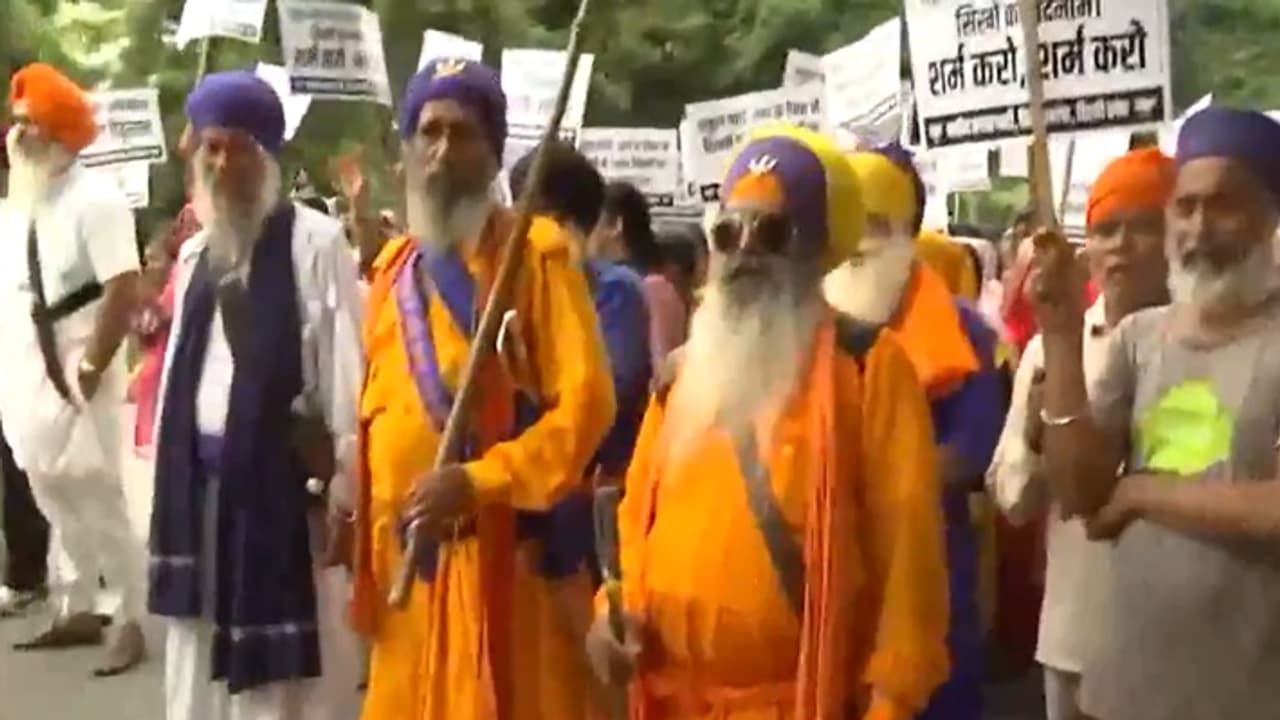 Sikh group protest Sikh group protest
