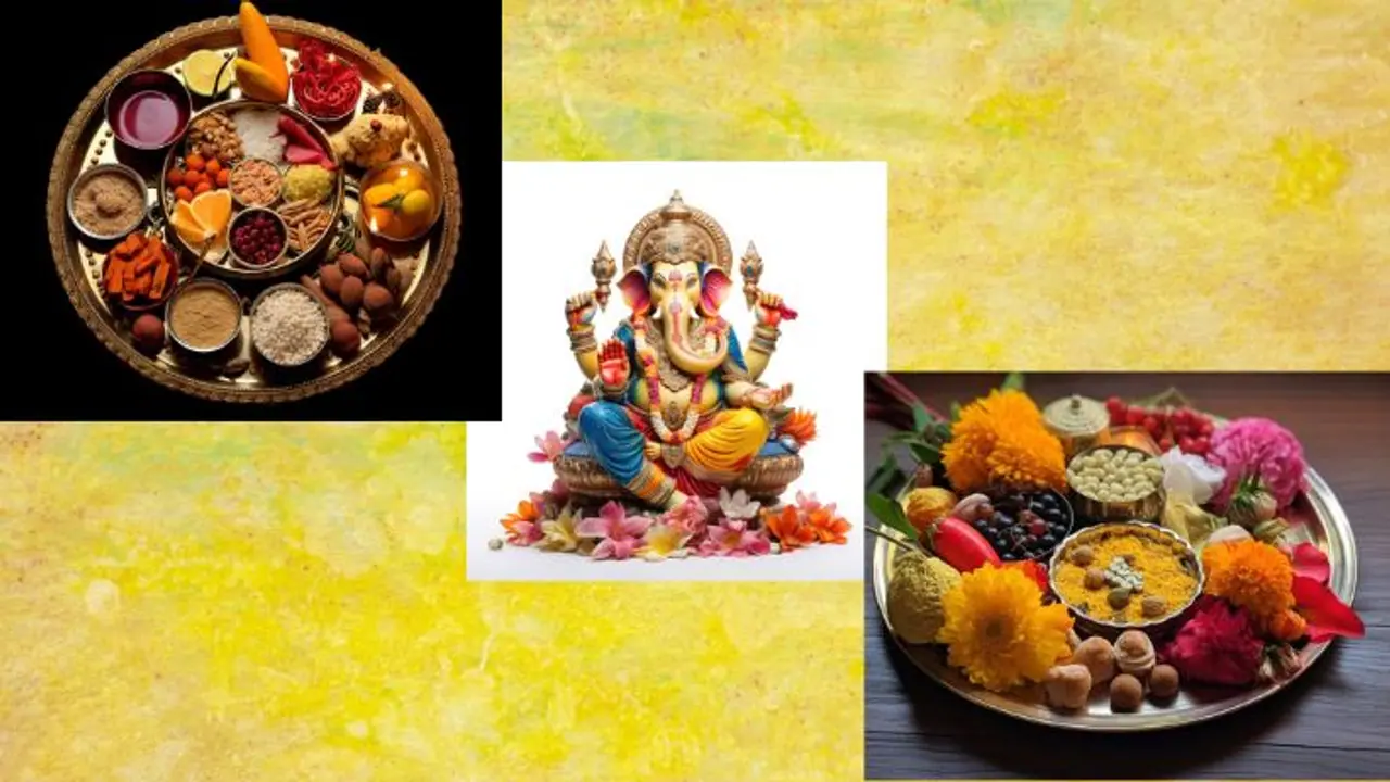 Ganesh Visarjan offerings Ganesh Visarjan offerings