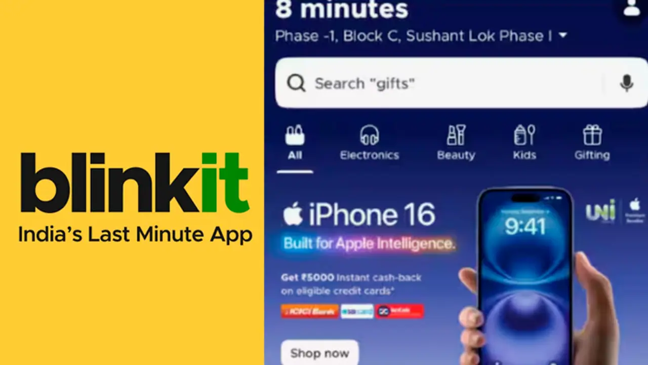BlinkIt claims to deliver iPhone 16 in 10 mins