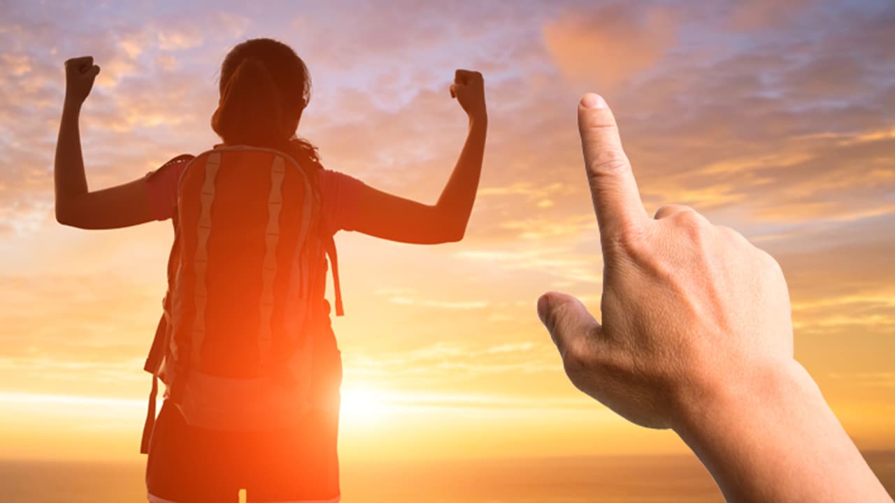 index finger tell about success