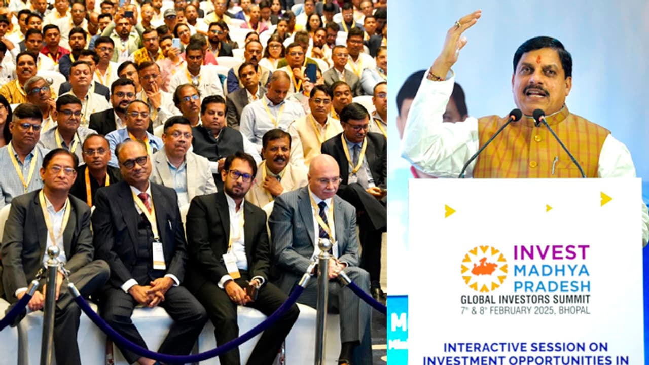 Mohan Yadav in Kolkata at global investors summit Mohan Yadav in Kolkata at global investors summit