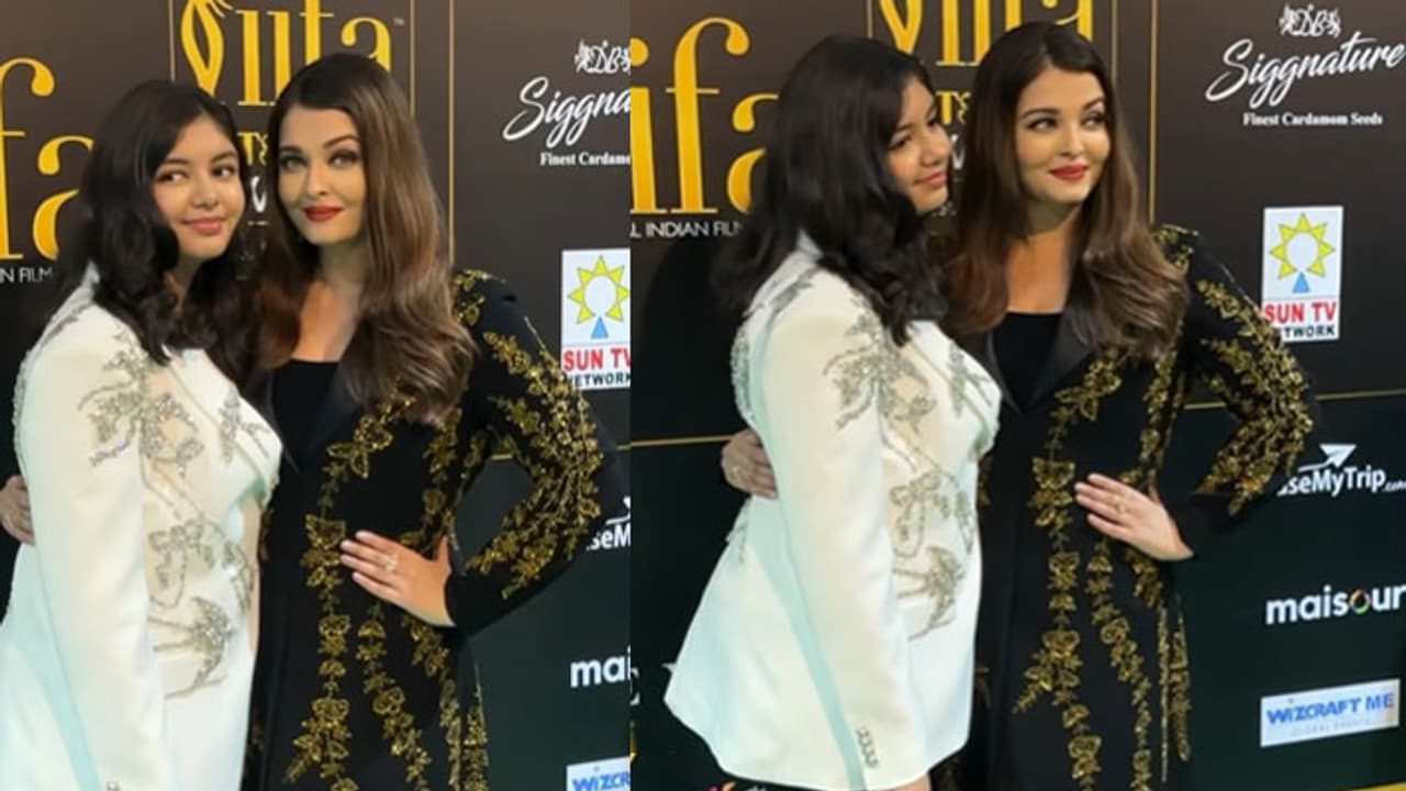 aishwarya rai bachchan with daughter at iifa 2024 aishwarya rai bachchan with daughter at iifa 2024