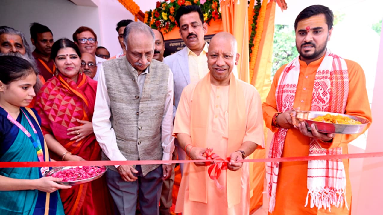 Yogi Adityanath at Gorakhpur inaugurates new units at Mewalal Gupta Gurukul Vidyalaya Yogi Adityanath at Gorakhpur inaugurates new units at Mewalal Gupta Gurukul Vidyalaya