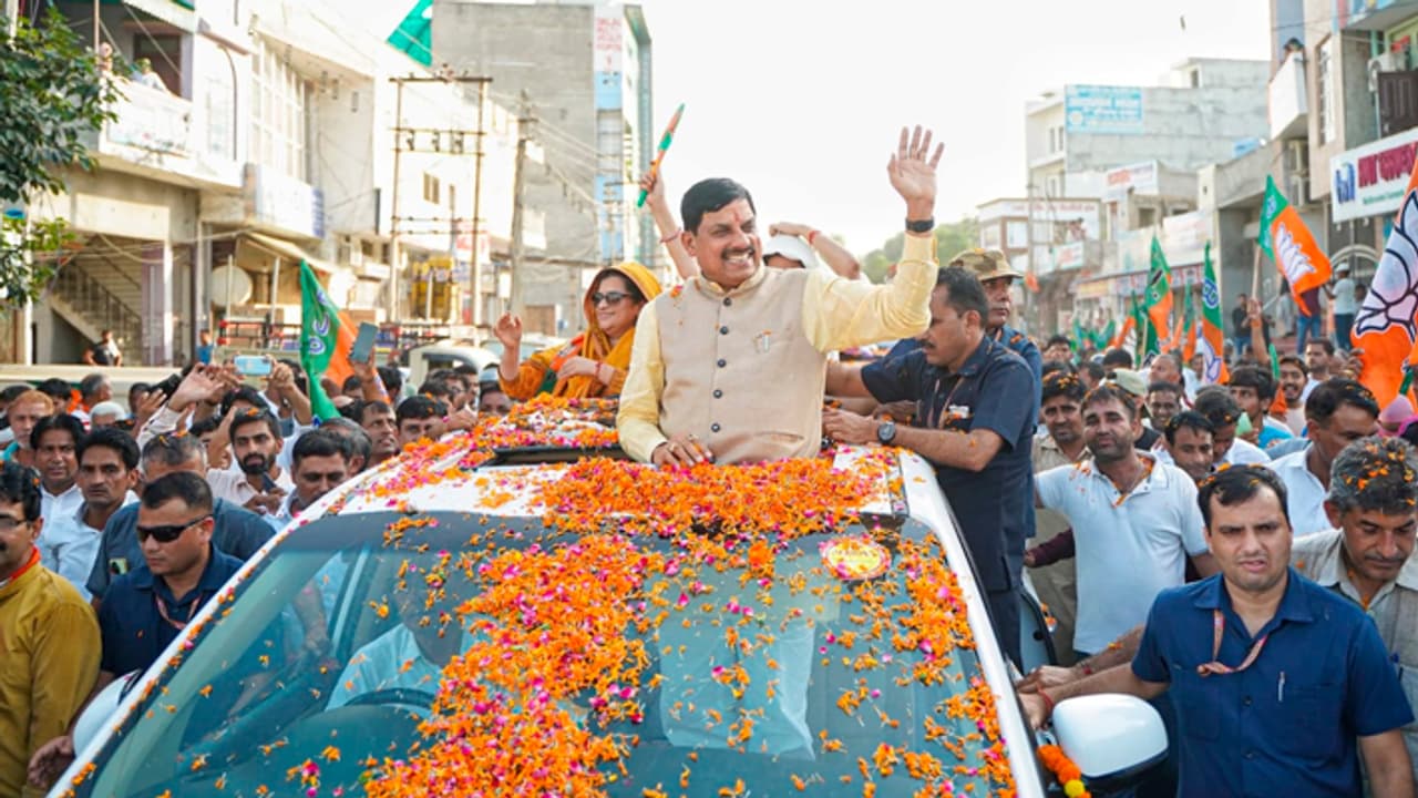 Mohan Yadav campaigning for haryana election 2024 Mohan Yadav campaigning for haryana election 2024