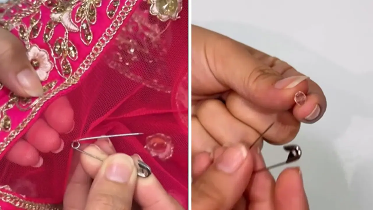 how to save net or lightweight chunni from safety pin how to save net or lightweight chunni from safety pin