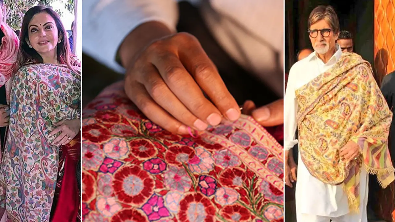 celebrity pashmina shawl