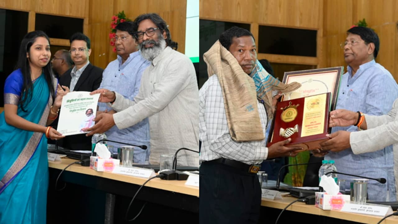 Hemant Soren handed over appointment letters Hemant Soren handed over appointment letters