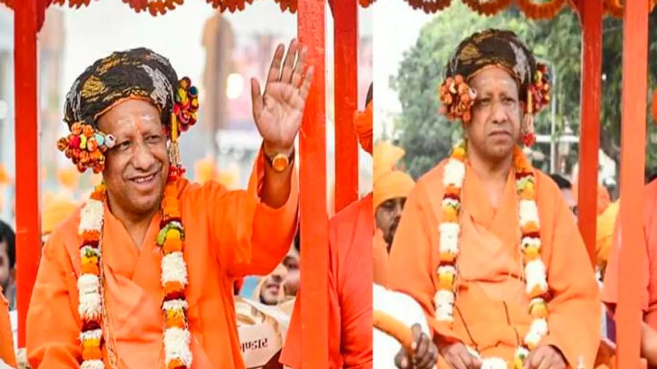 Vijayadashami procession from Gorakhnath temple of CM Yogi Adityanath Vijayadashami procession from Gorakhnath temple of CM Yogi Adityanath