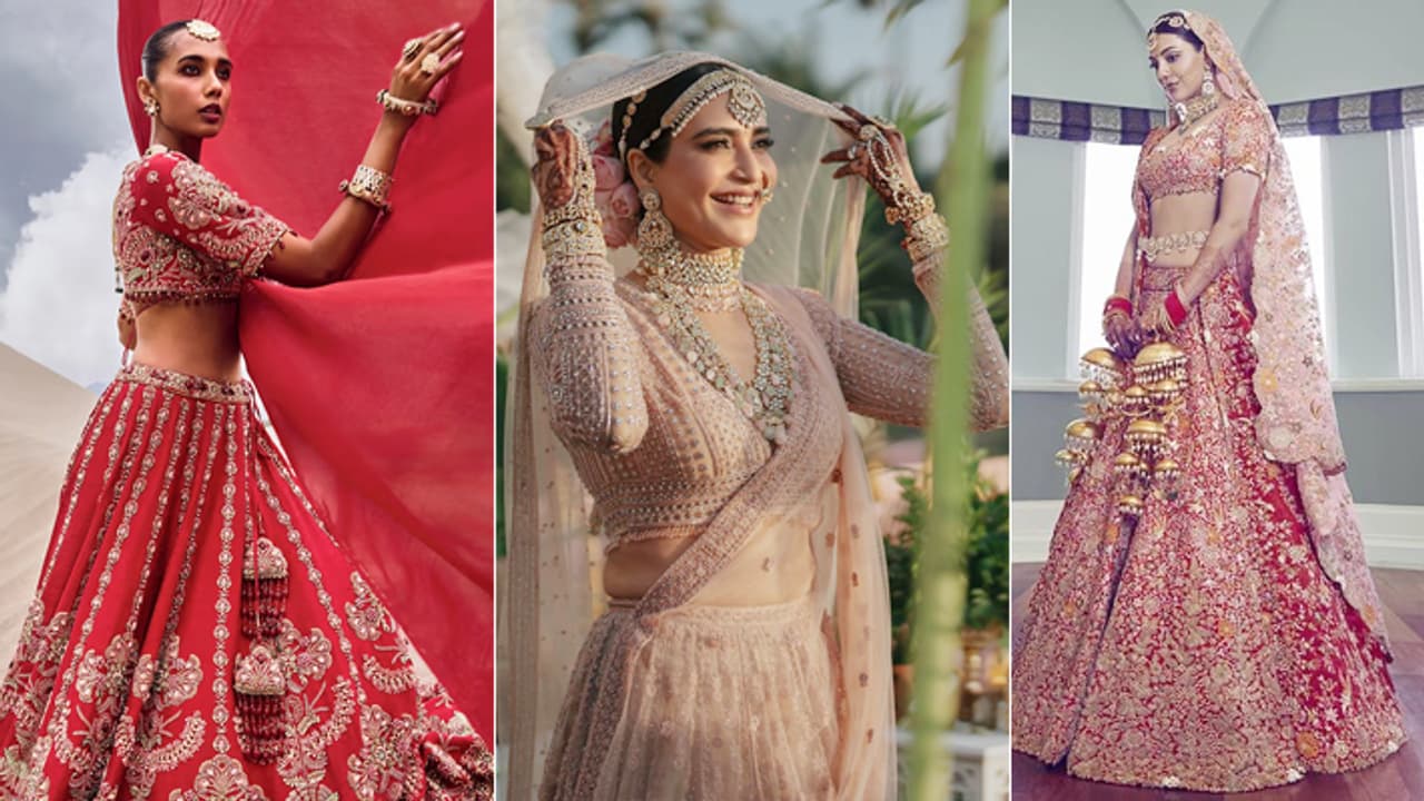 wedding lehenga on Karwa chauth 2024