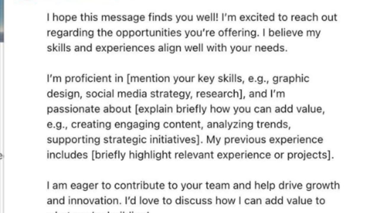 Job Application Goes Viral