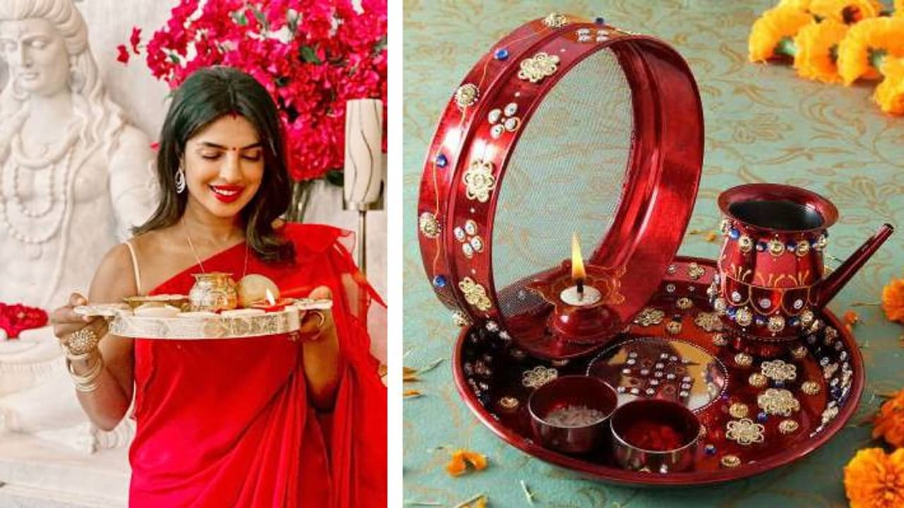 decorate the thali for Karwa Chauth 2024 decorate the thali for Karwa Chauth 2024