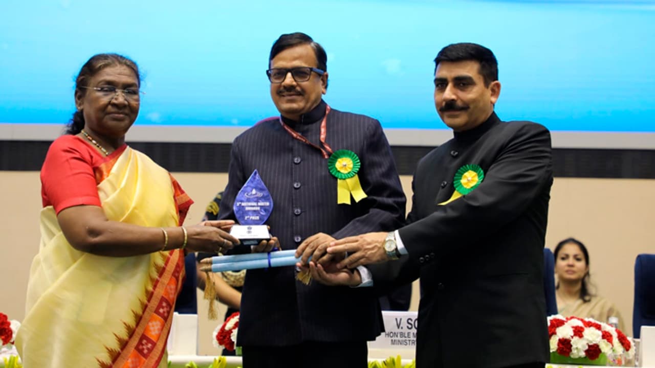 UP bags National Water Award for outstanding water management UP bags National Water Award for outstanding water management