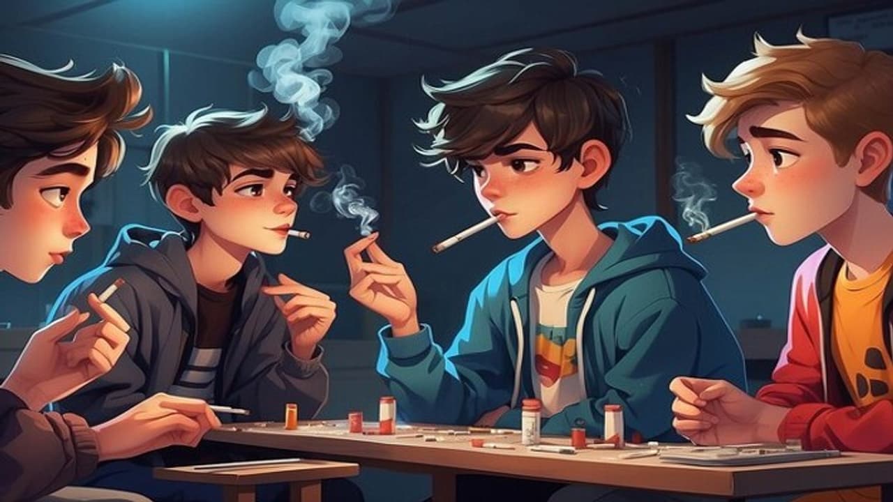 Students arrived to ask for matches to smoke marijuana Students arrived to ask for matches to smoke marijuana