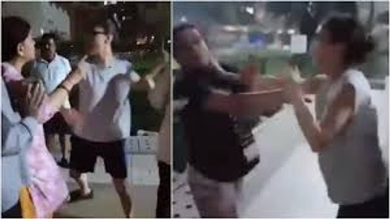 Women Slap Elderly Couple After Quarrel Over Dog At Noida Complex Women Slap Elderly Couple After Quarrel Over Dog At Noida Complex