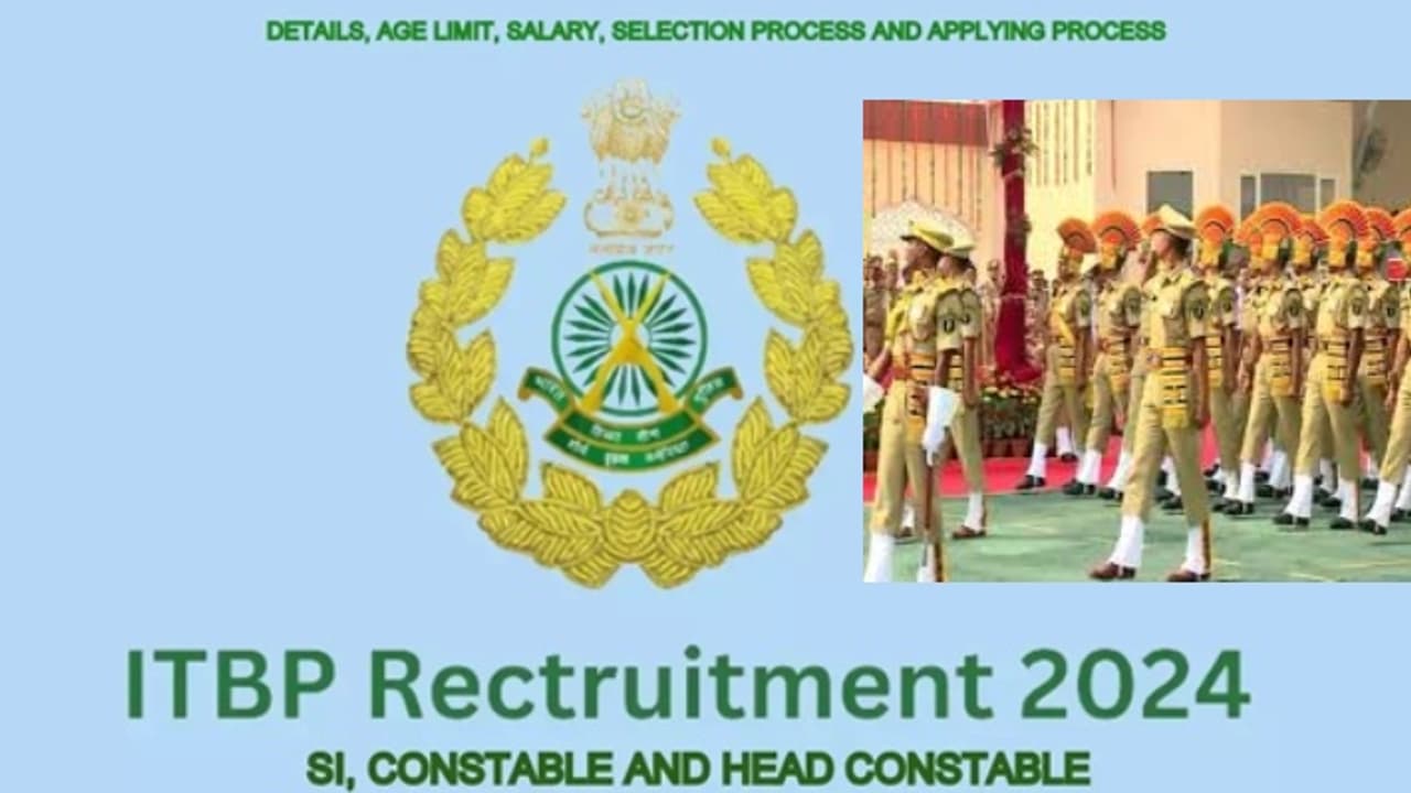 ITBP SI Constable Recruitment 2024