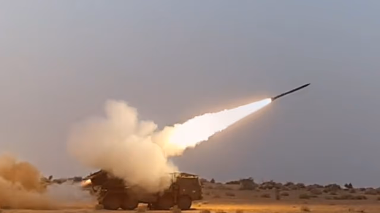 Pinaka multi barrel rocket Launch systems 