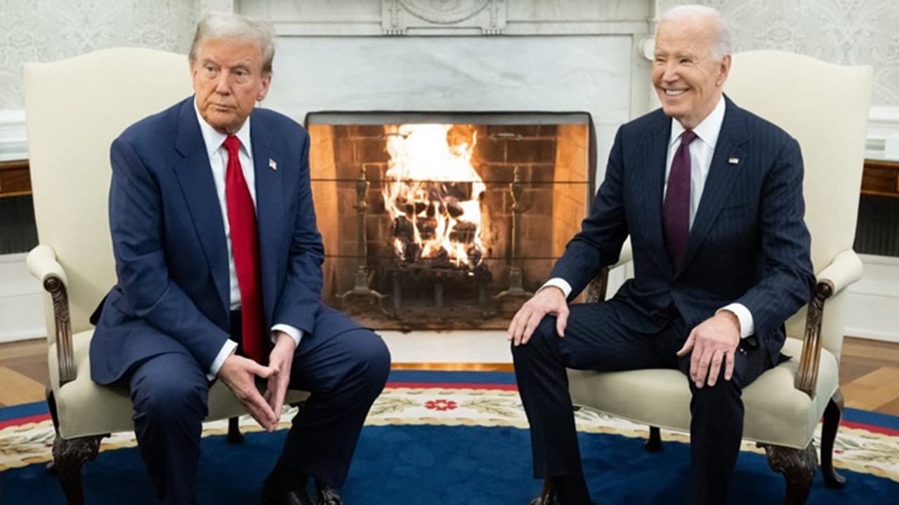 Donald Trump meets Joe Biden Donald Trump meets Joe Biden