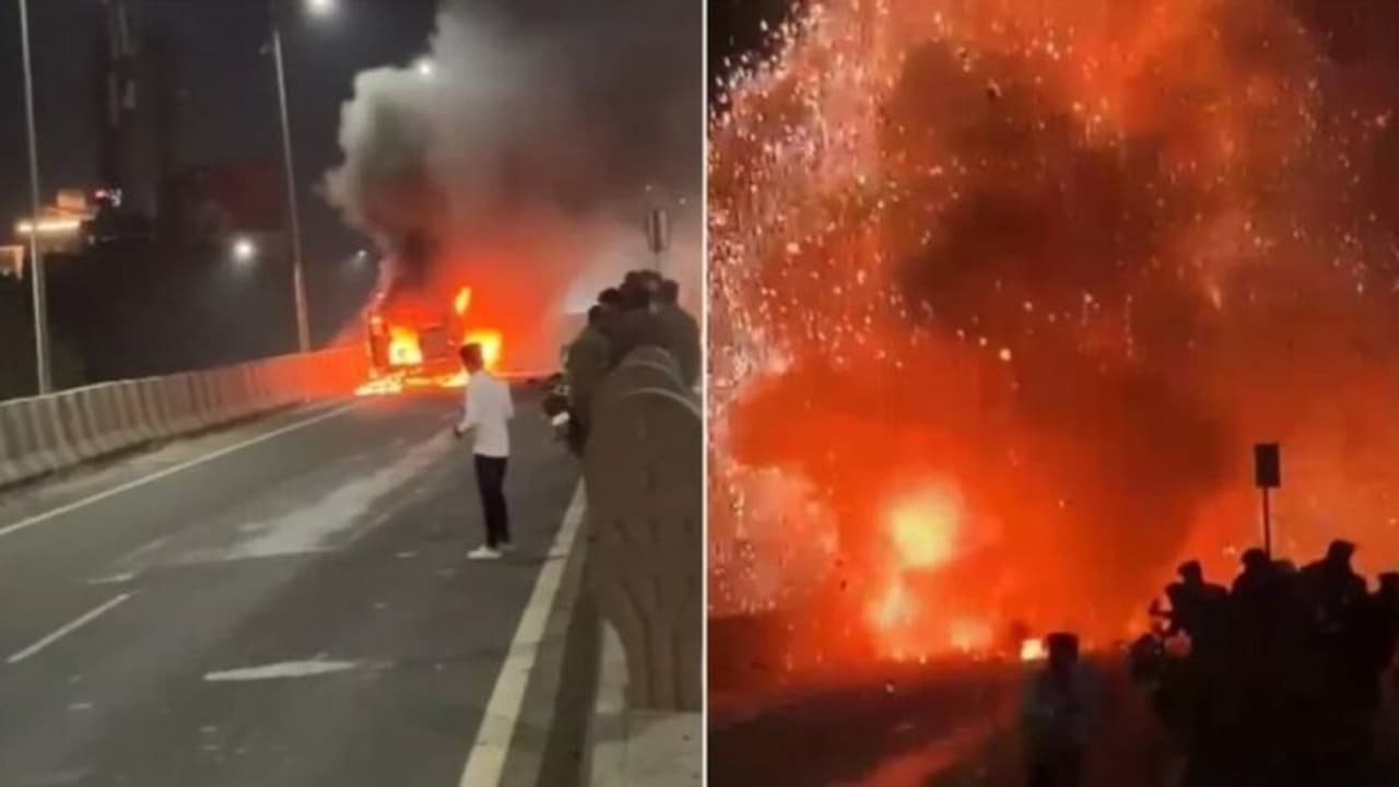 Pregnant Woman Has Narrow Escape As Oxygen Cylinder In Ambulance Explodes In Maharashtra