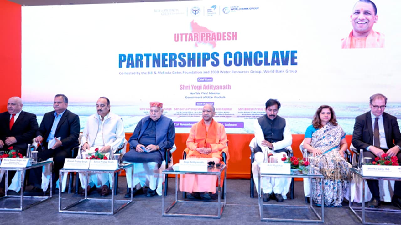 Yogi Adityanath participates in UP Partnership Conclave
