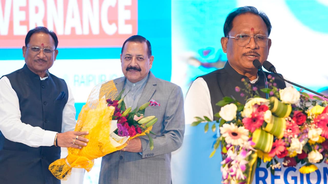 Vishnu Deo Sai at good governance regional conference