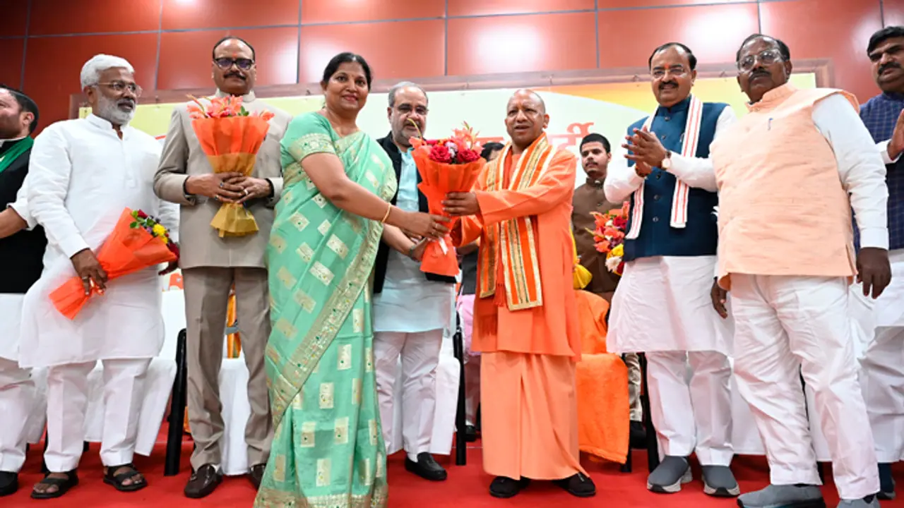 Yogi Adityanath congratulated the newly elected MLAs