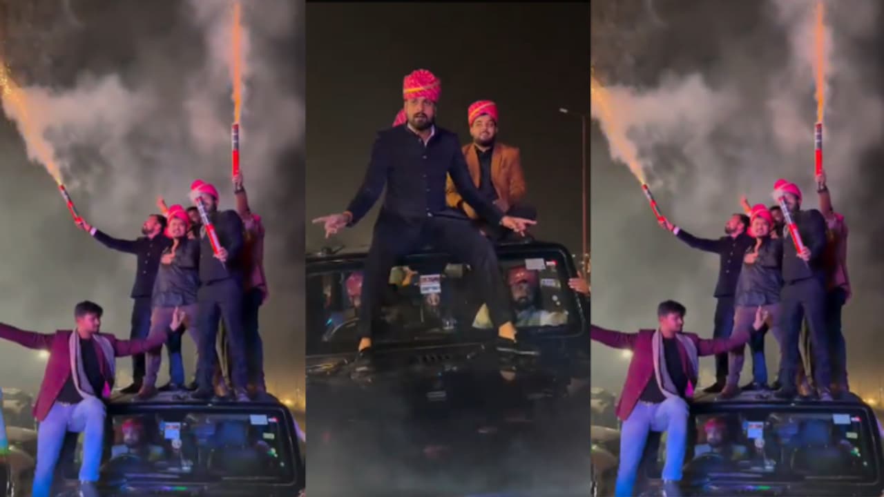 up lakhimpur kheri highway reel viral dancing on thar roof police action