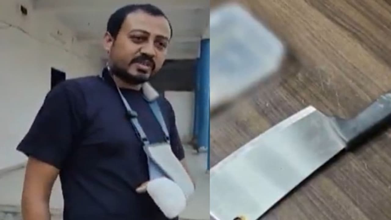 Gujarat man chopping his fingers Gujarat man chopping his fingers