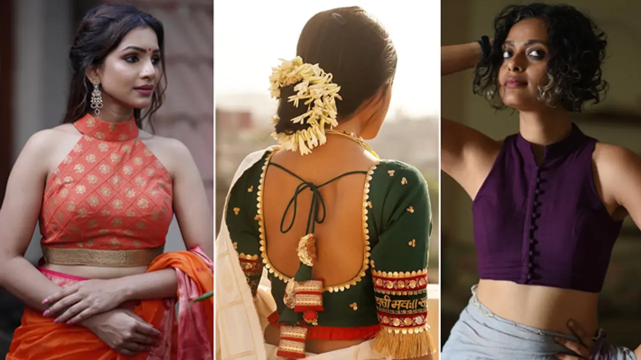 Heavy bust girls Choose 7 blouse designs for saree and lehenga Heavy bust girls Choose 7 blouse designs for saree and lehenga