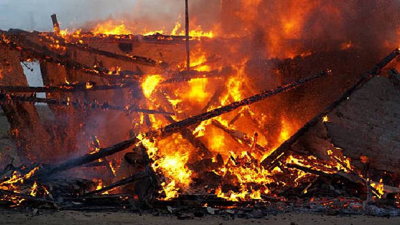 fire in the hut fire in the hut