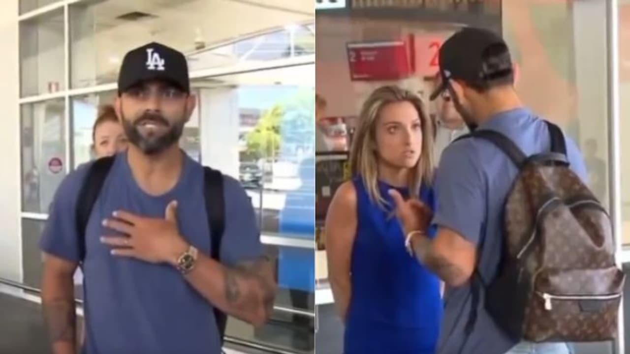 Ind vs Aus Melbourne test virat kohli clashes with media on airport king bgt 2024 Ind vs Aus Melbourne test virat kohli clashes with media on airport king bgt 2024