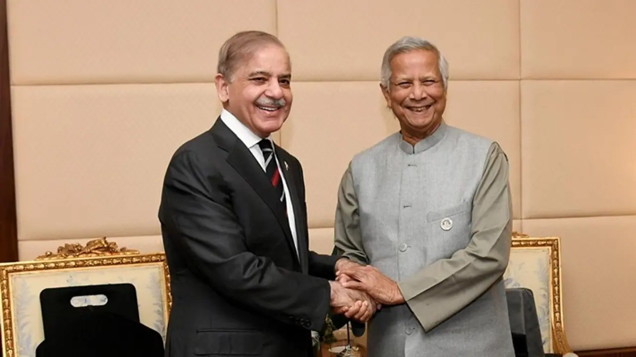 Muhammad Yunus with Shehbaz Sharif