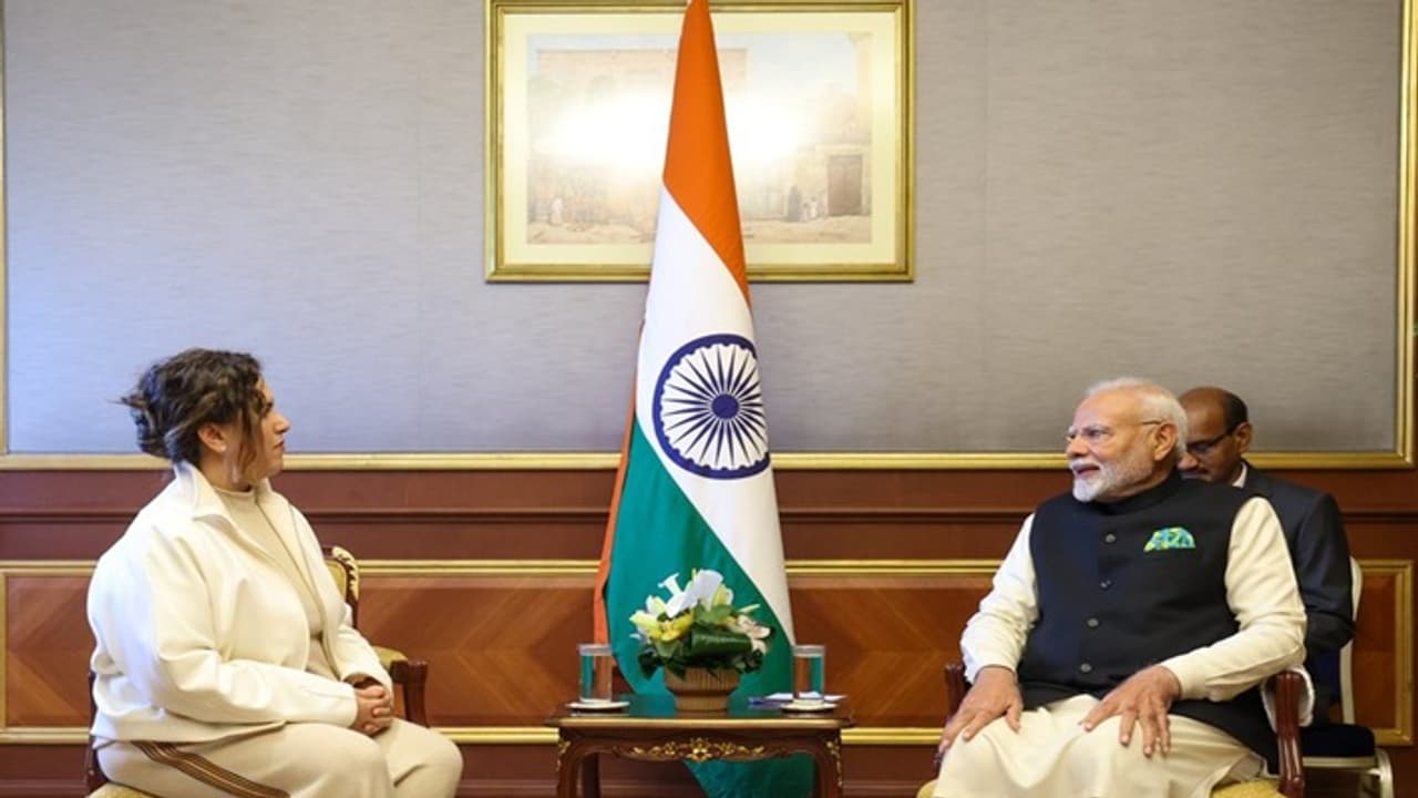 Shaikha AJ Al Sabah Prime Minister Narendra Modi 