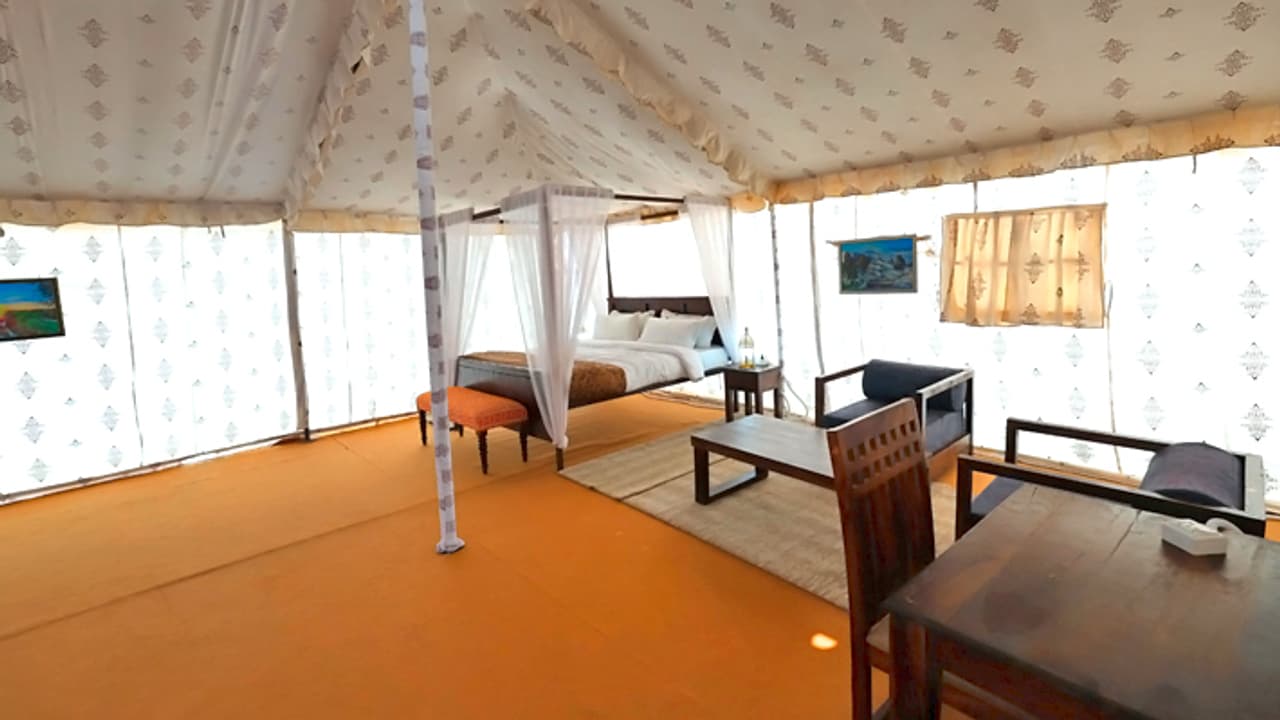 IRCTC luxury tent city Mahakumbh Gram is ready on Arail bank of Sangam for Prayagraj Mahakumbh 2025