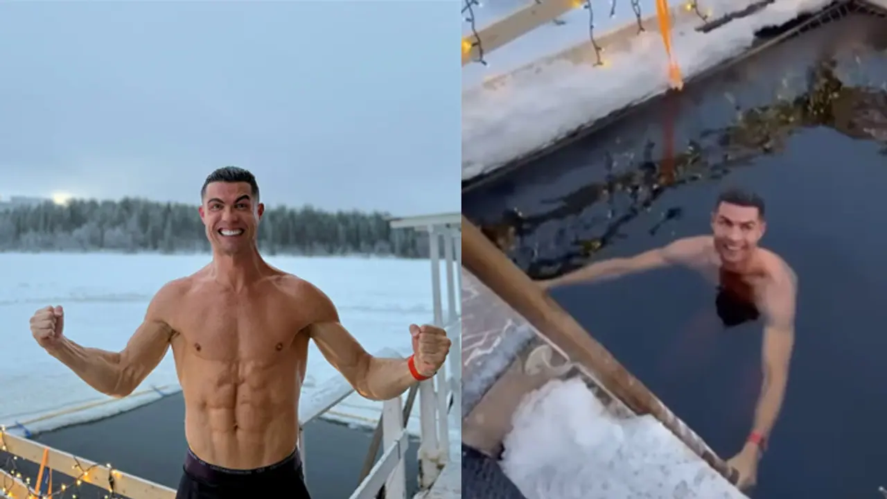 Cristiano Ronaldo took ice bath Cristiano Ronaldo took ice bath