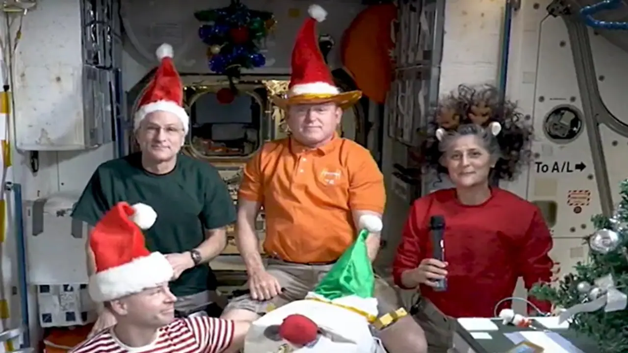 Sunita Williams celebrated Christmas Sunita Williams celebrated Christmas