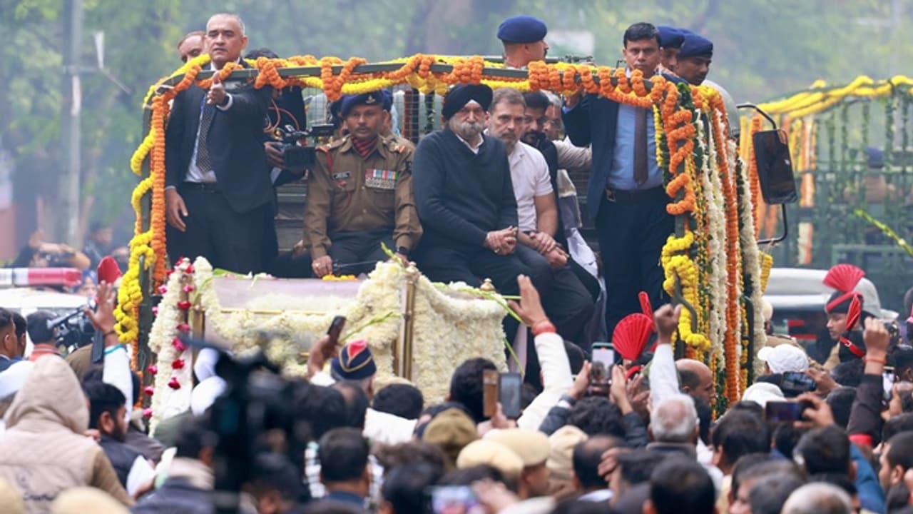 Manmohan Singh last rites