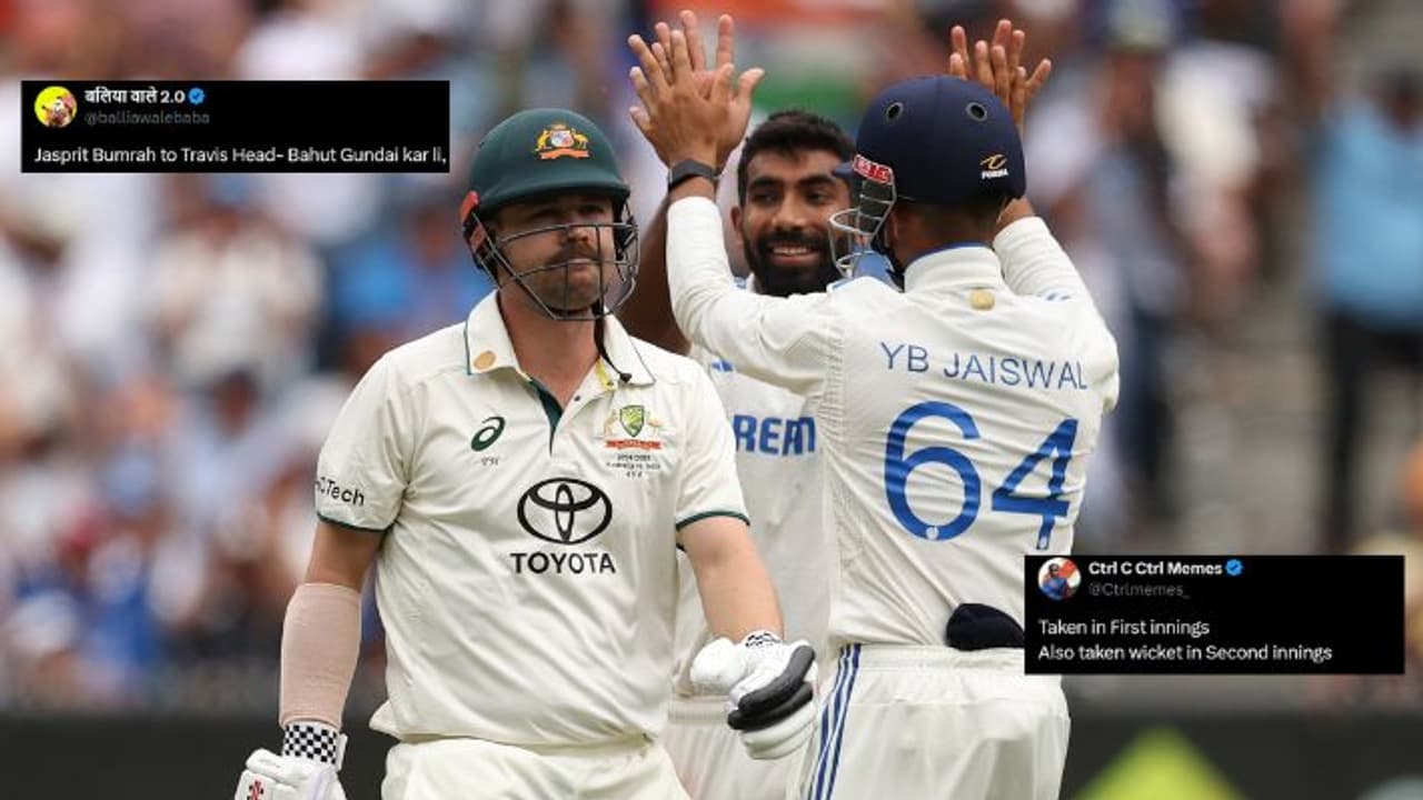 ind vs aus melbourne test jasprit bumrah got Travis head wicket on mcg fans reacted on social media bgt 2024 ind vs aus melbourne test jasprit bumrah got Travis head wicket on mcg fans reacted on social media bgt 2024