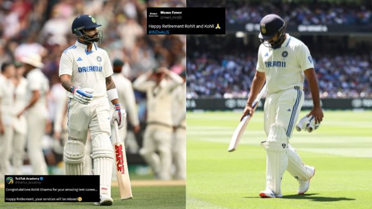 ind vs aus melbourne test virat kohli and Rohit Sharma trolled after flopped in second inning fans reacted on social media bgt 2024 ind vs aus melbourne test virat kohli and Rohit Sharma trolled after flopped in second inning fans reacted on social media bgt 2024