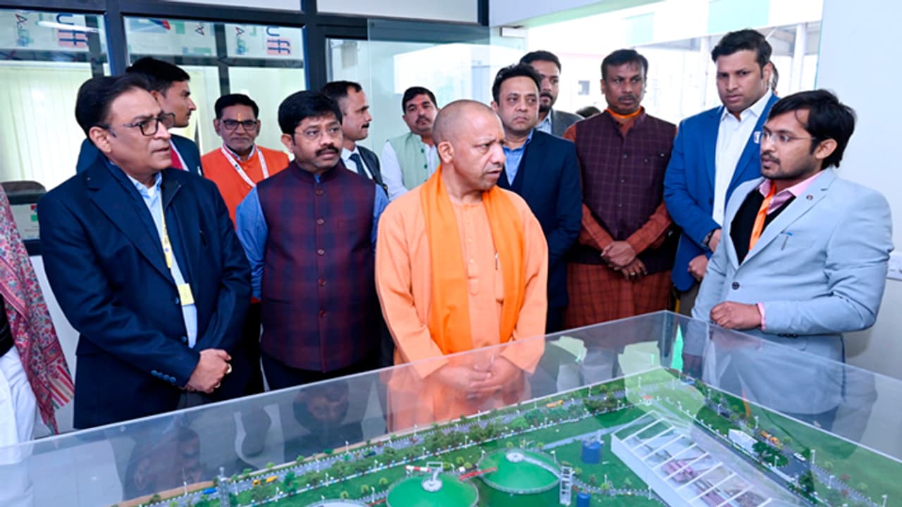 Yogi Adityanath inspected the state first MSW based bio CNG plant in Prayagraj ahead of Mahakumbh 2025