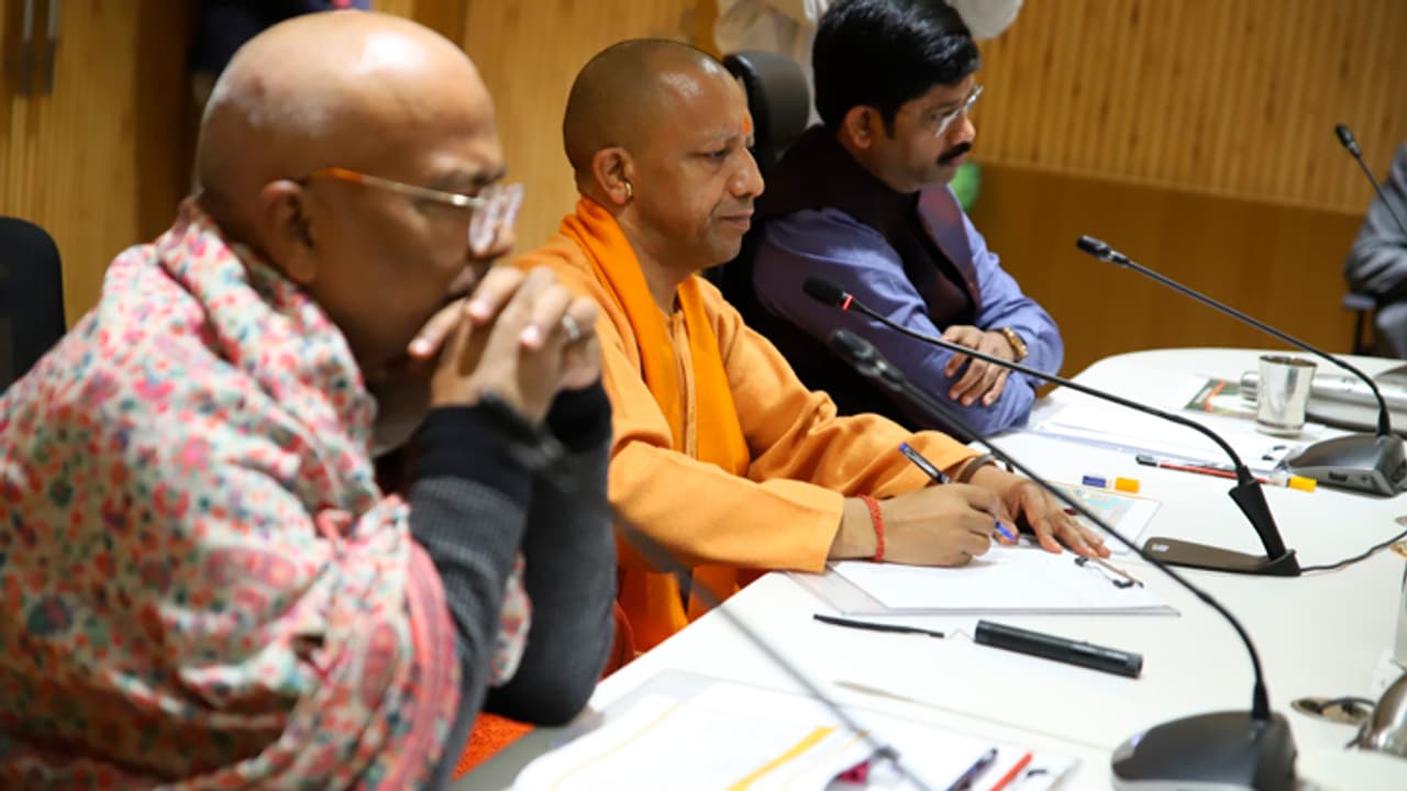 Yogi Adityanath in Prayagraj reviewed Mahakumbh 2025 preparations Yogi Adityanath in Prayagraj reviewed Mahakumbh 2025 preparations