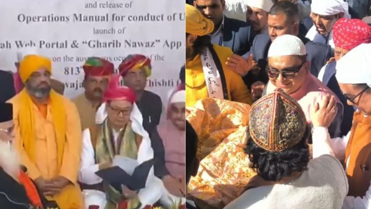 kiran rijiju reached ajmer kiran rijiju reached ajmer