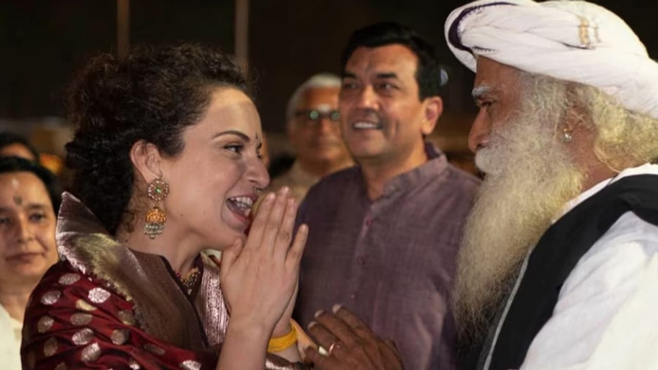 Sadhguru calls Kangana Ranaut Sadhguru calls Kangana Ranaut