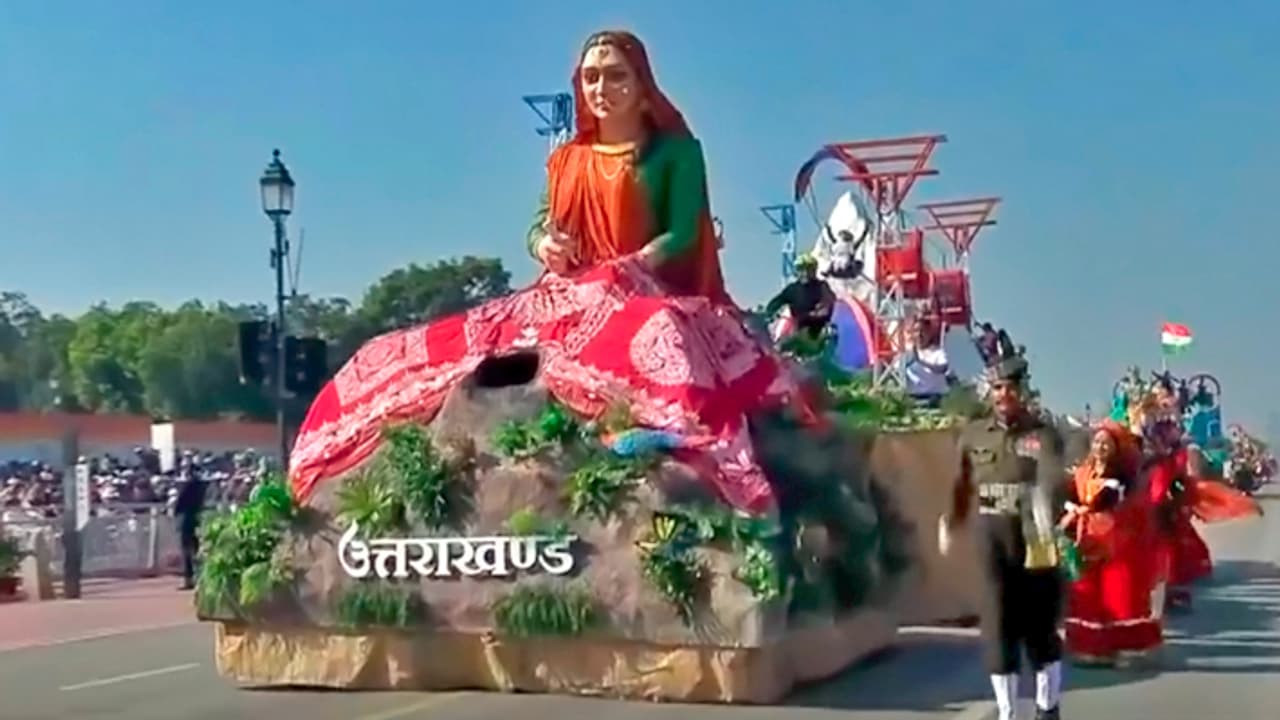 Uttarakhand Tableau in Republic Day 2025 parade Uttarakhand Tableau in Republic Day 2025 parade