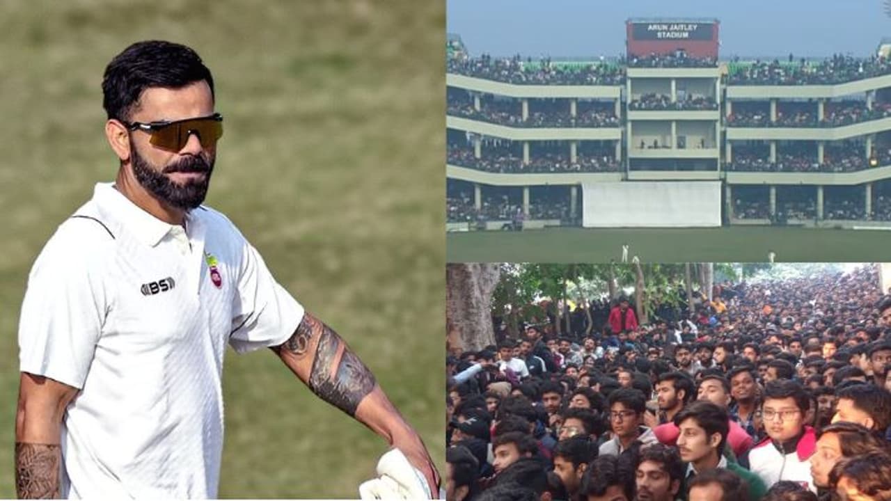 Arun jaitley stadium crowd for virat kohli Arun jaitley stadium crowd for virat kohli