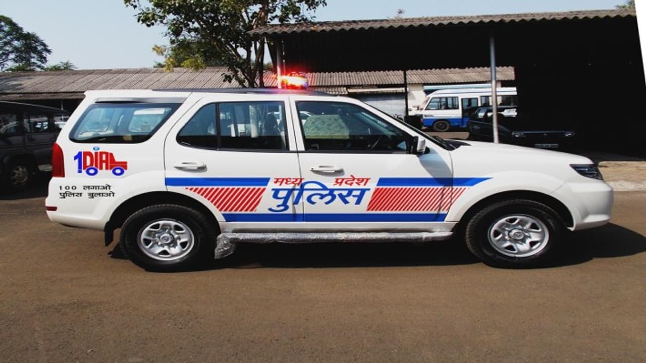 Madhya Pradesh police vehicle Madhya Pradesh police vehicle
