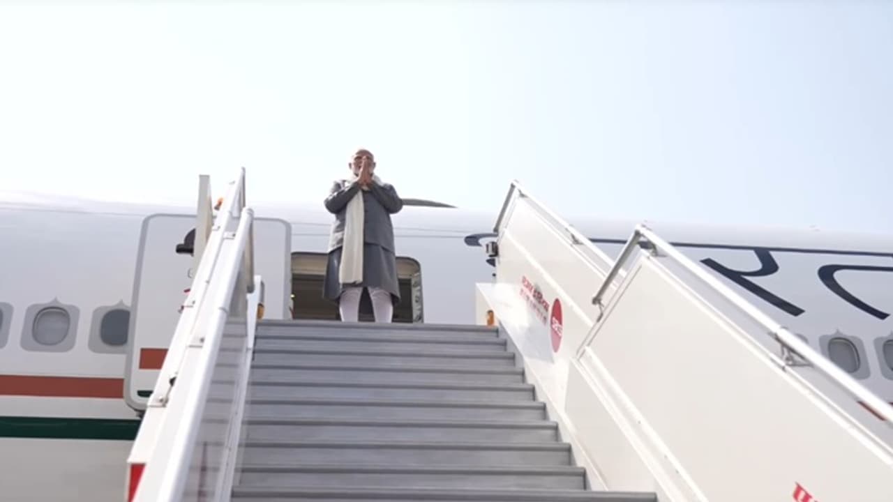 PM Narendra Modi leaves for France and US visit PM Narendra Modi leaves for France and US visit
