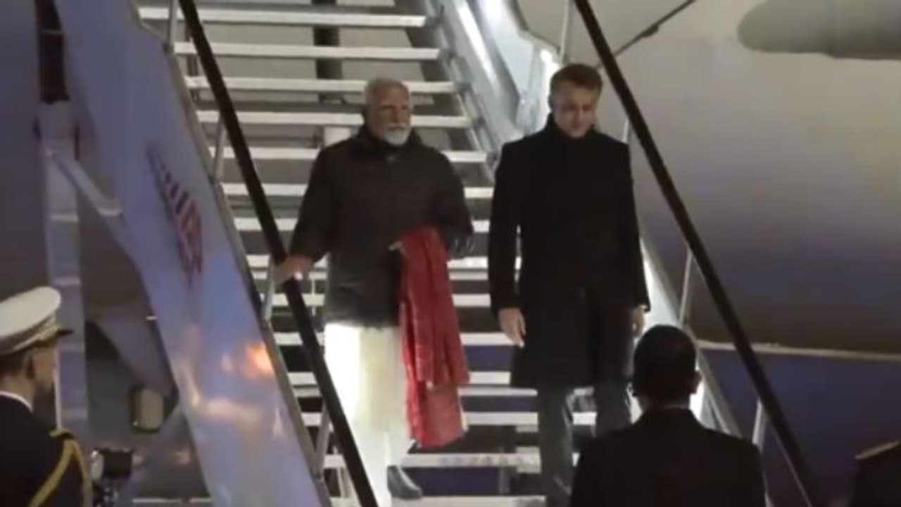 narendra modi reached france narendra modi reached france