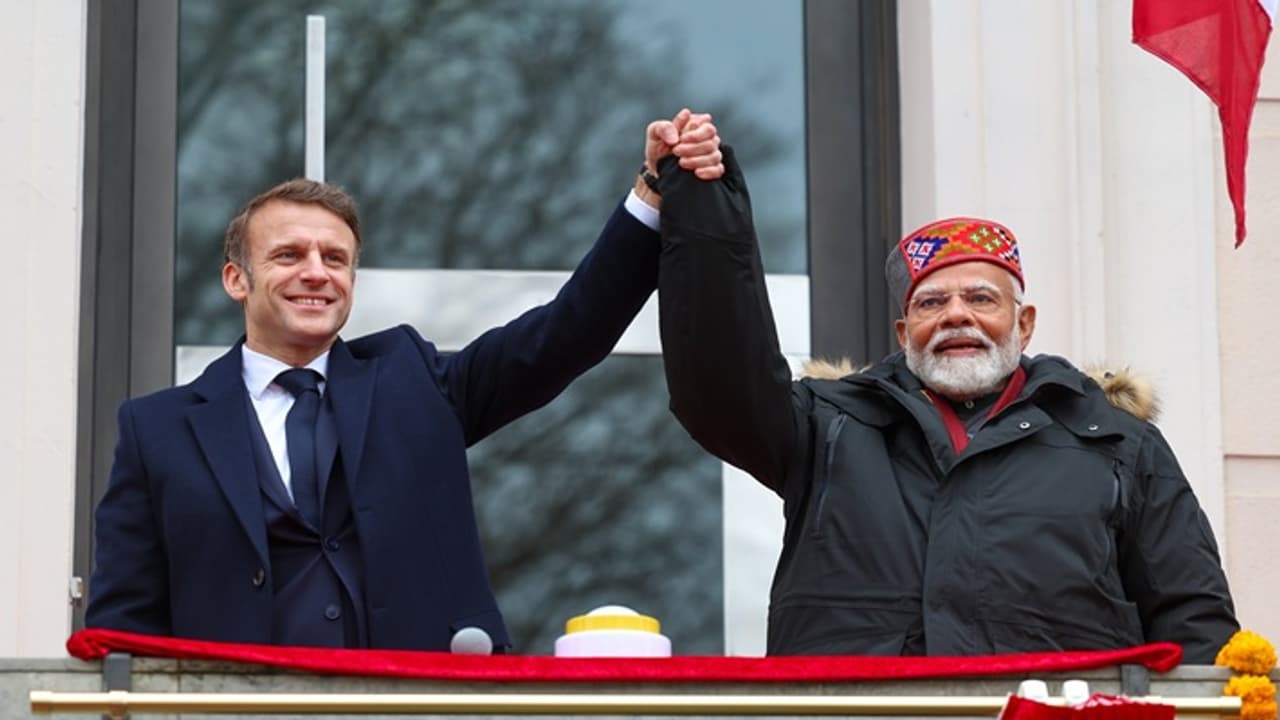 Narendra Modi and Emmanuel Macron inaugurated new Indian consulate Narendra Modi and Emmanuel Macron inaugurated new Indian consulate